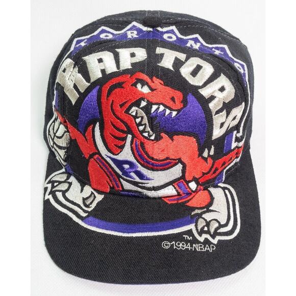Vintage 1994 Toronto Raptors “The Game” Big Giant Logo Snapback Hat RARE - Picture 3 of 15